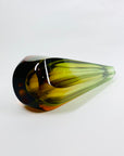 FACETED GREEN VASE