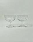 ANTIQUE ETCHED DIAMOND CRYSTAL COUPE