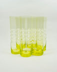 MIDCENTURY FINNISH URANIUM GLASS JUG SET BY NANNY STILL FOR RIIHIMAEN LASI