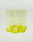MIDCENTURY FINNISH URANIUM GLASS JUG/CARAFE SET BY NANNY STILL FOR RIIHIMAEN LASI