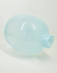 1980s VILLEROY & BOCH BLUE OPALINE GLASS VASE