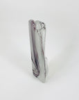 PURPLE ART GLASS BOOKEND VASES