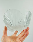 1980s JAPANESE HOYA SMALL GLASS SHELL BOWL