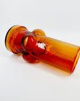 1960s FINNISH RIIHIMAEN RED ORANGE GLASS VASE