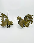 ANTIQUE FRENCH BRASS FIGHTING COCK/ROOSTER