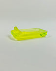 ART DECO URANIUM GLASS NUDE PIN DISH/ASHTRAY