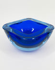 1950s COBALT BLUE MURANO SOMMERSO GLASS BOWL