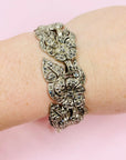 50s MARCASITE FILIGREE BRACELET
