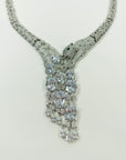 1980s STATEMENT PANTHER WATERFALL NECKLACE