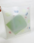 MEMPHIS WHITE GLASS PLATE