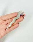 1960s SCANDINAVIAN STERLING SILVER FLAME BROOCH