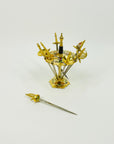 1950s TOLEDO USA ENAMEL SWORD COCKTAIL STICKS SET