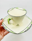 ART DECO BURLEIGH TEA CUP & SAUCER