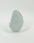 VINTAGE CZECH FROSTED GLASS SPIRAL ABSTRACT PAPERWEIGHT