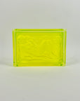 URANIUM GLASS NUDE MOTIF LIDDED BOX