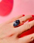 MOTHER OF PEARL SILVER RING