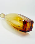 ANTIQUE ART DECO HAND CUT MOSER AMBER CRYSTAL DECANTER SET