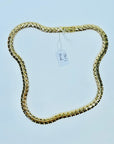 1960s 18K GP MONET S CURVES FANCY LINKS CHAIN NECKLACE