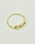 1970s 9K BOW RIBBON GOLD RING