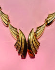 70s ANGEL WING LINKS CLEOPATRA NECKLACE