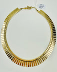 1950s CORO ROSE TEXTURED ETCHED X CLEOPATRA NECKLACE
