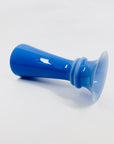 MCM CASED BLUE HOOP VASE