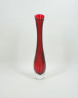 1960s ZEBRA SOMMERSO GLASS VASE BY VICKE LINDSTRAND FOR KOSTA BODA