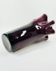 1970s JAPANESE CASED PURPLE GLASS HANDKERCHIEF VASE