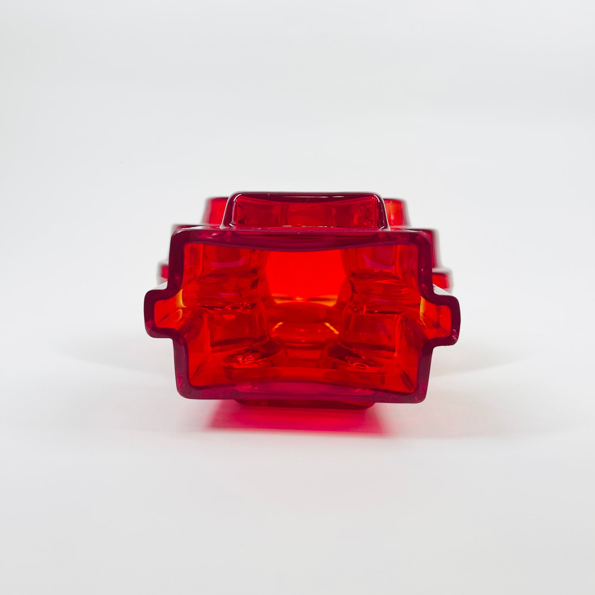 MIDCENTURY FINNISH GLASS EMMA MALJAKKO VASE BY HELENA TYNELL FOR RIIHIMAEN LASI