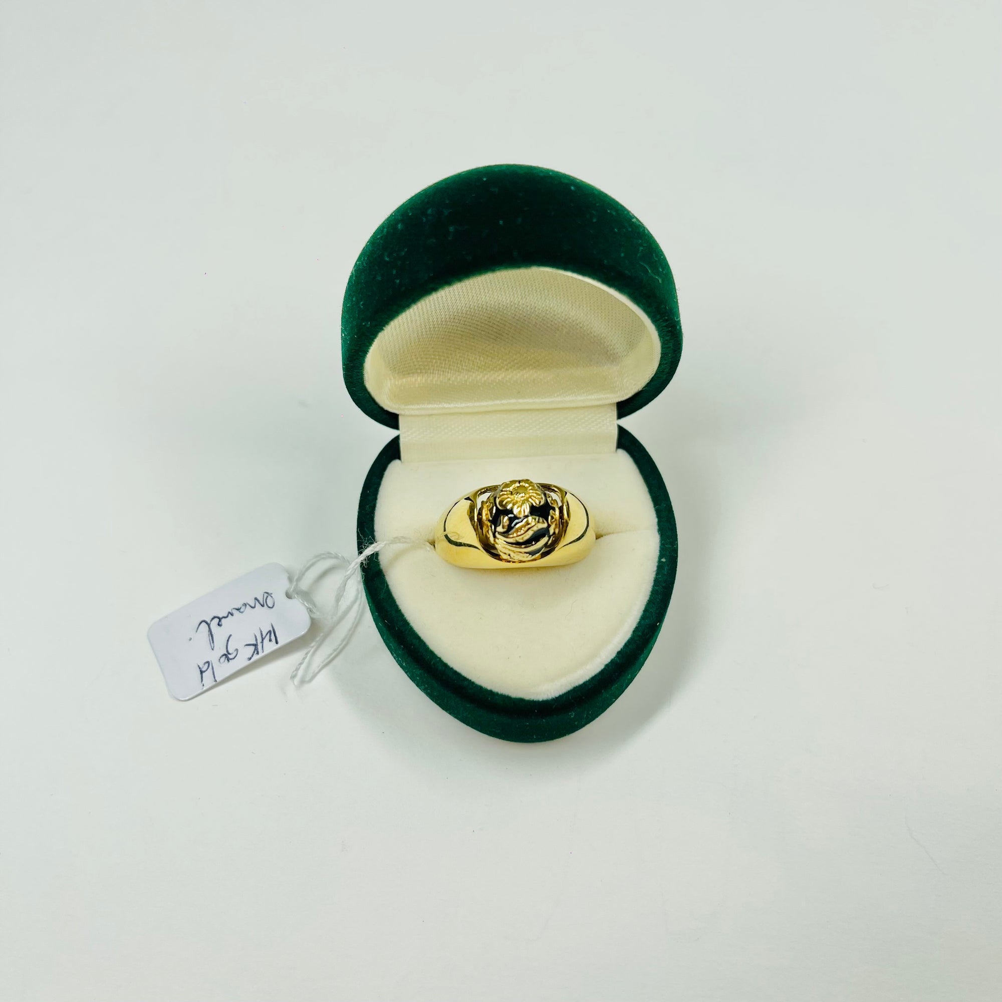 ANTIQUE JAPANESE 14K GOLD SPINNER RING