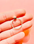 60s MODERNIST CIRCLE SILVER RING