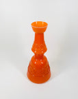 1960s ITALIAN EMPOLI ORANGE GLASS VASE