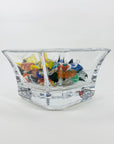 ORREFORS CUT CRYSTAL BOWL