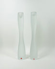 VINTAGE IITTALA FROSTED GLASS CANDLE HOLDERS