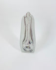 PURPLE ART GLASS BOOKEND VASES