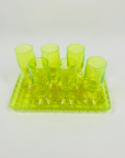 ART DECO URANIUM SHOT GLASSES