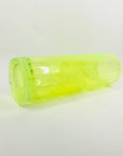 ANTIQUE URANIUM ETCHED GLASS VASE BY MOSER