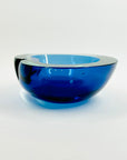 1950s GREEN BLUE MURANO URANIUM SOMMERSO GLASS BOWL/ASHTRAY