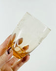 1950s ETCHED PINK GLASS TUMBLERS