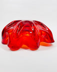RED ORANGE FLOWER BOWL