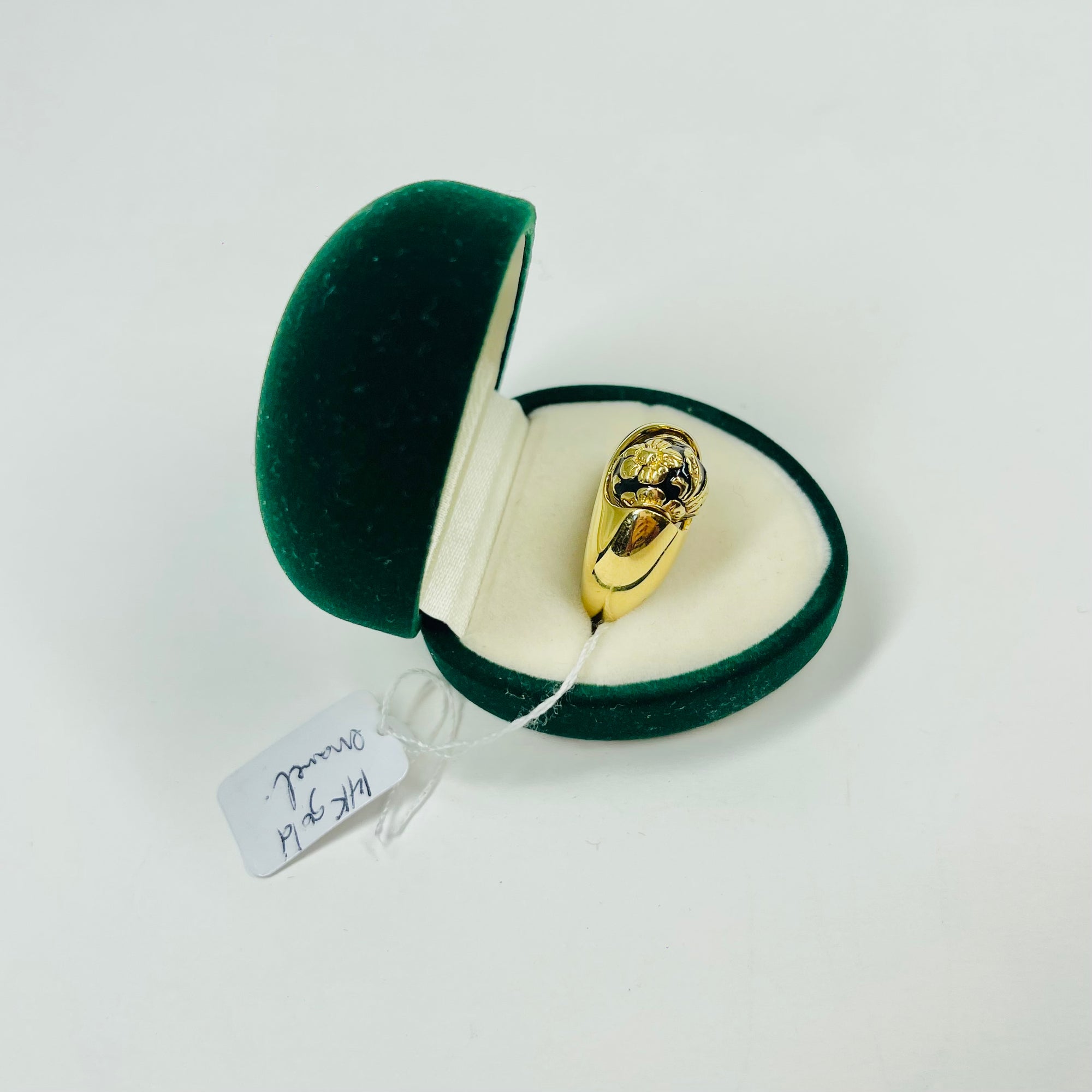 ANTIQUE JAPANESE 14K GOLD SPINNER RING
