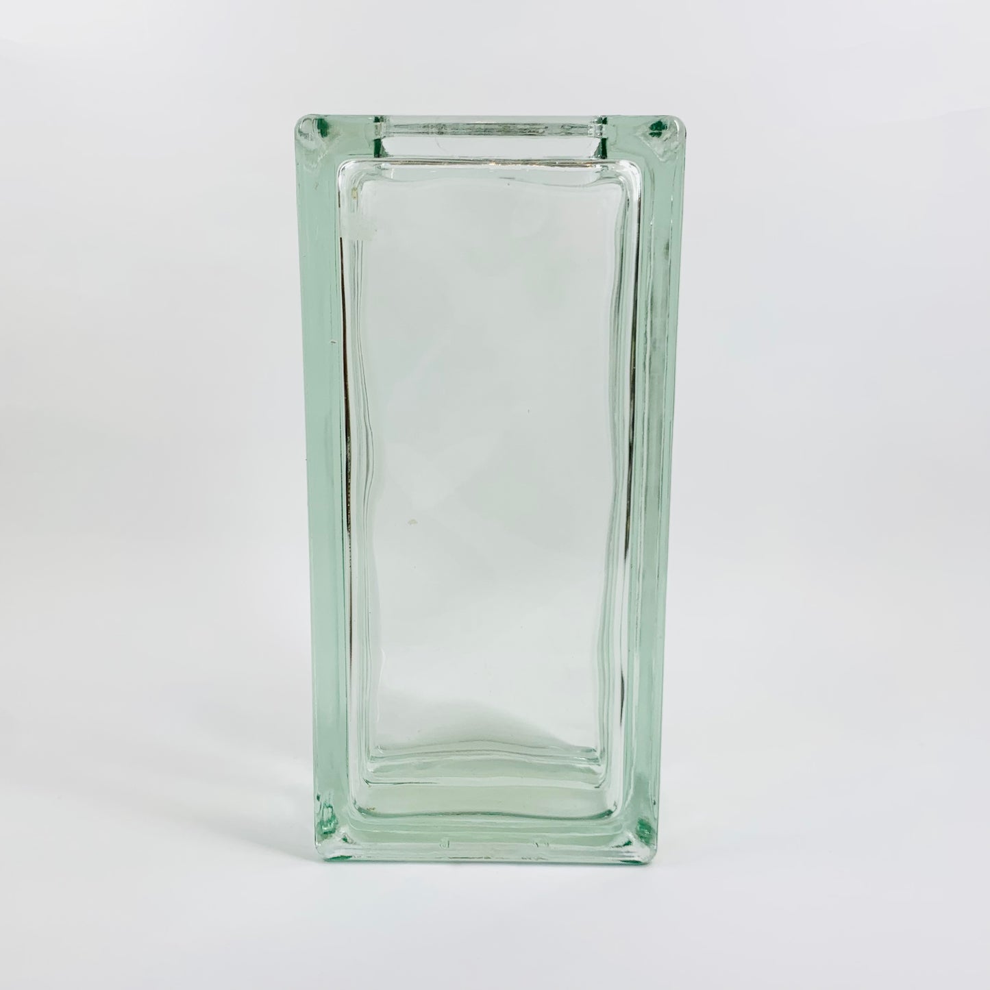 WEST GERMAN GLASS BRICK VASE