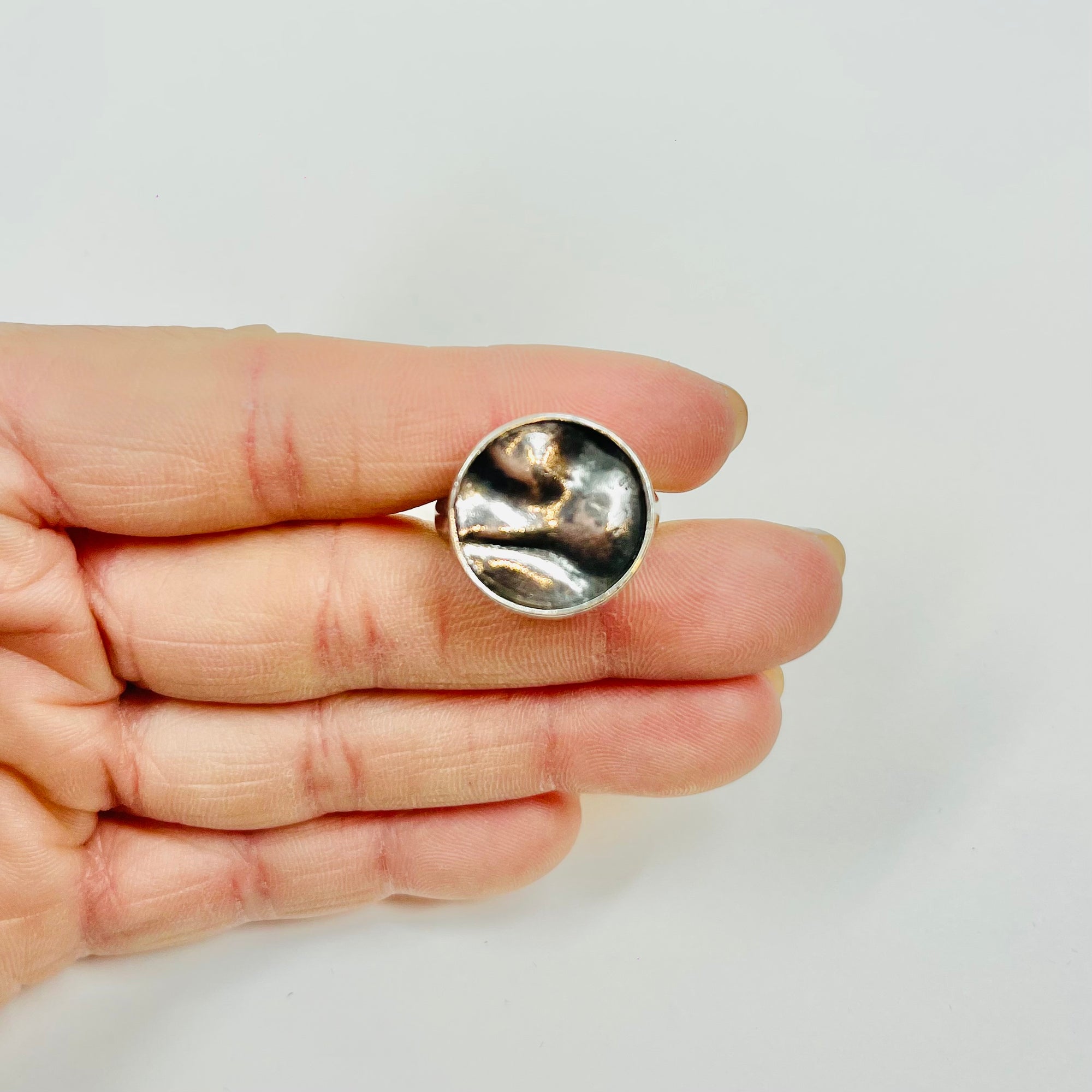 1960s FINNISH BRUTALIST SILVER RING