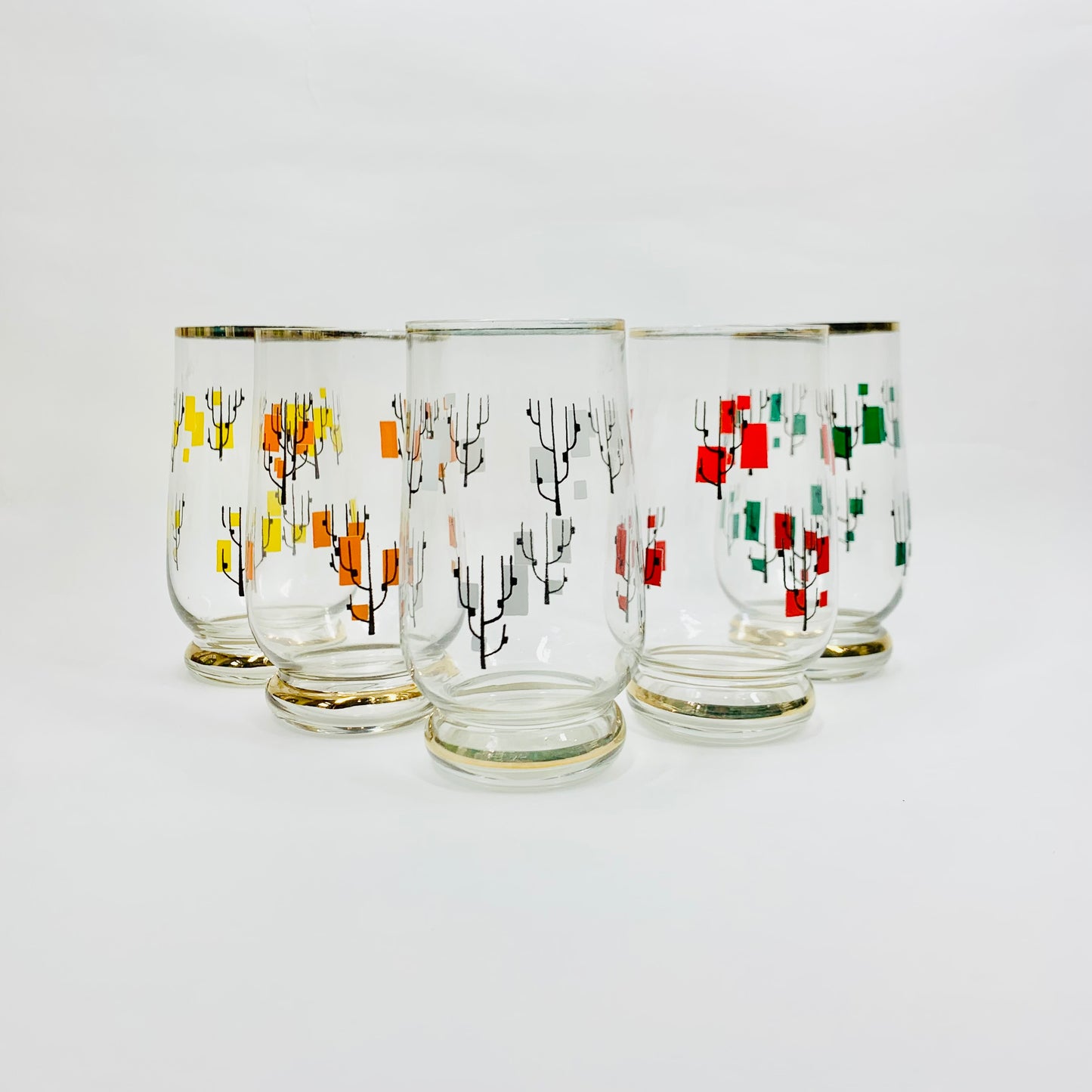 MCM HARLEQUIN TUMBLERS