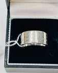SIGNED VINTAGE TIFFANY & CO SILVER NY ADDRESS BAND RING