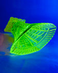 URANIUM GLASS FOOTED VASE