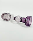 1960s SWEDISH ASEDA PURPLE SOMMERSO GLASS CANDLE HOLDER/POSY VASE