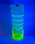 MIDCENTURY FINNISH URANIUM GLASS JUG SET BY NANNY STILL FOR RIIHIMAEN LASI