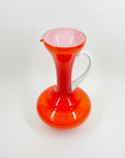 60s CASED ORANGE JUG/VASE