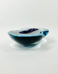 1950s BLUE PURPLE MURANO SOMMERSO GLASS BEAN BOWL